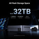 UGREEN's 32TB of all-flash NAS storage holds 11 million 3MB images, 33 million 1MB files and 21K 1.5GB movies.